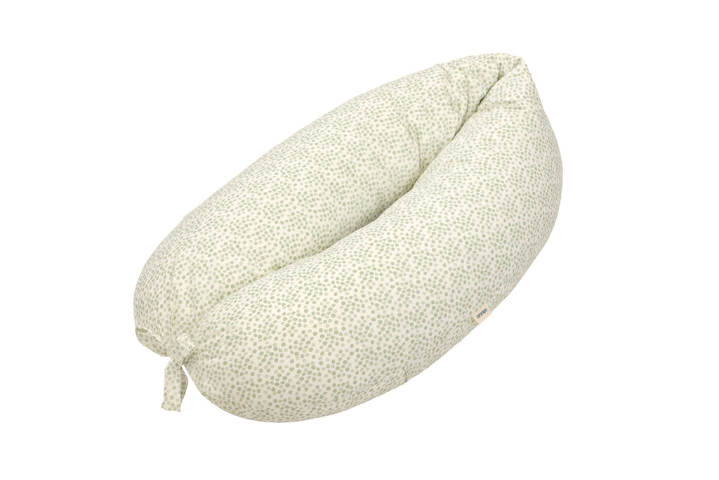 Pernă pentru mamă și bebeluș ANNES, Green Dots