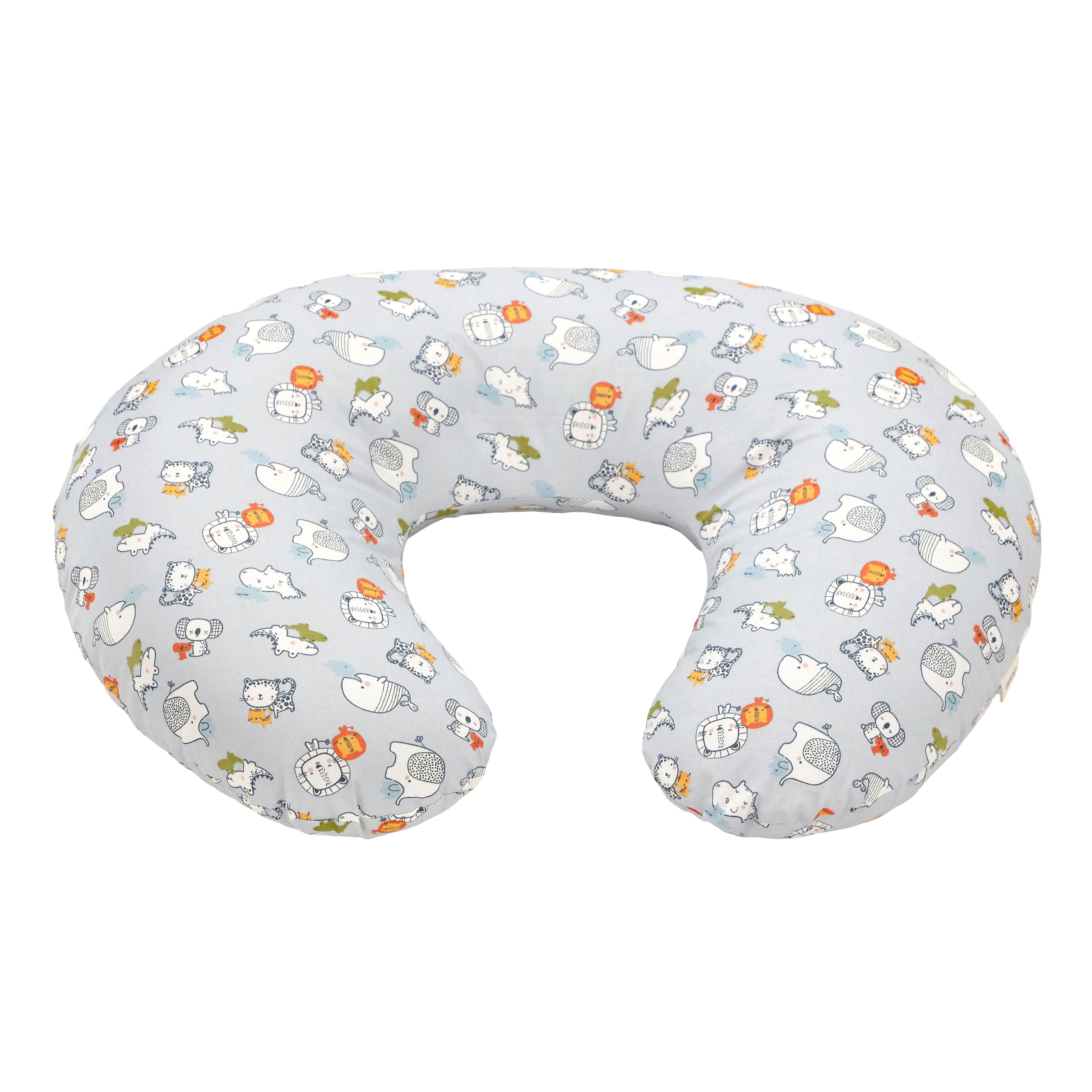 Pernă pentru alăptat ANNES, Little Friends Gray