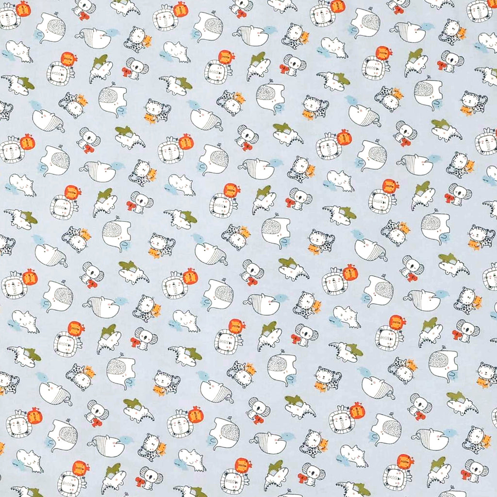 Cearceaf cu elastic, Little Friends Gray