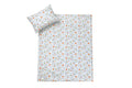 Lenjerie de pat, 2 piese, Little Friends Gray