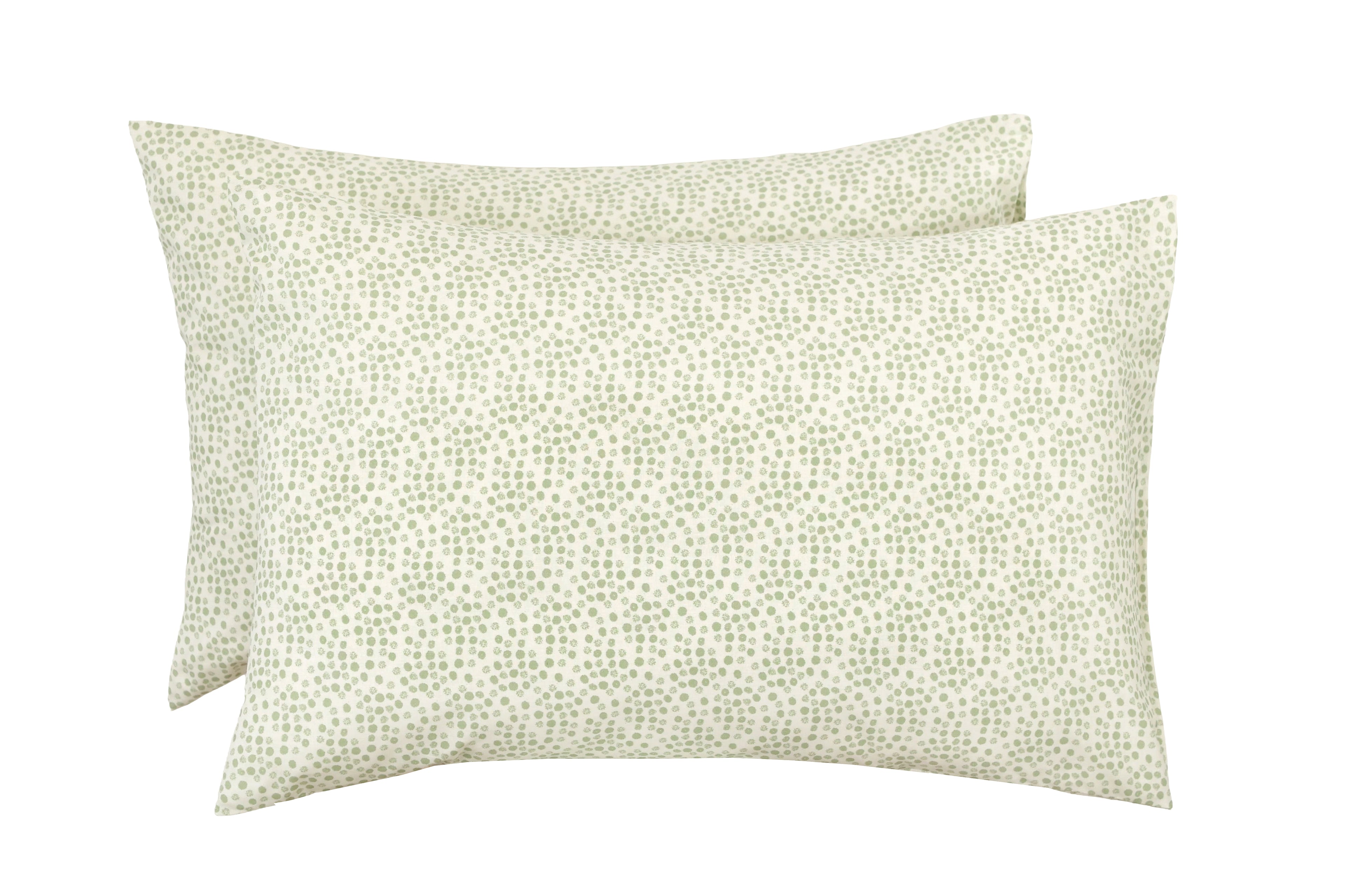 Set 2 fețe de pernă, Green Dots, diverse dimensiuni