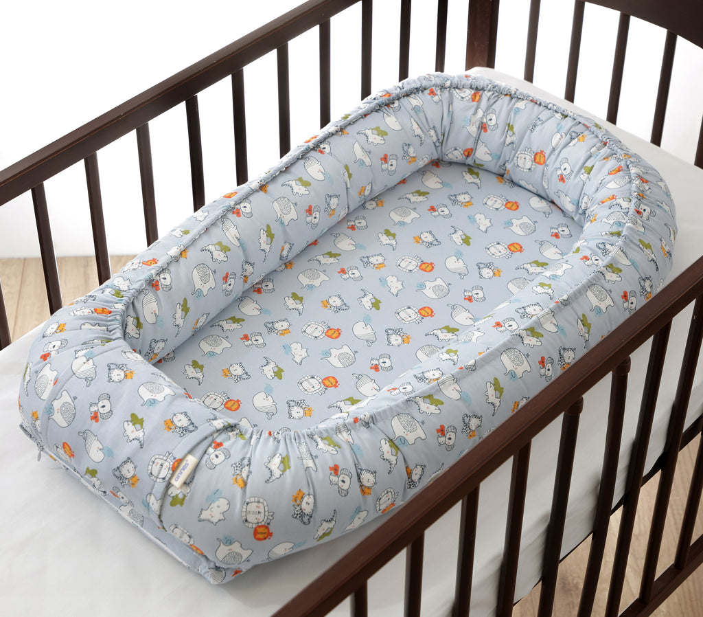 Babynest ANNES, Little Friends Gray