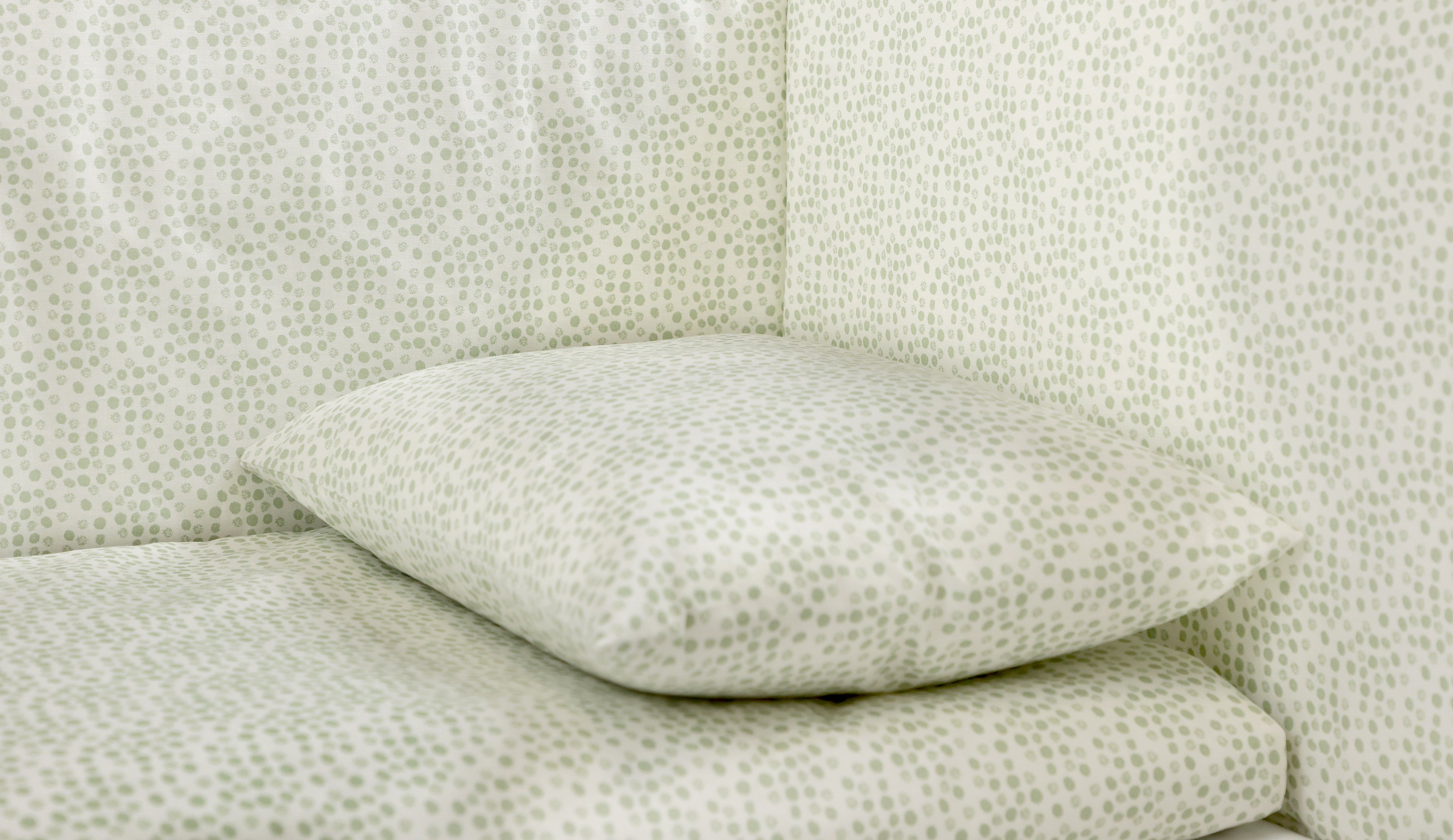 Lenjerie de pat, 7 piese, Green Dots