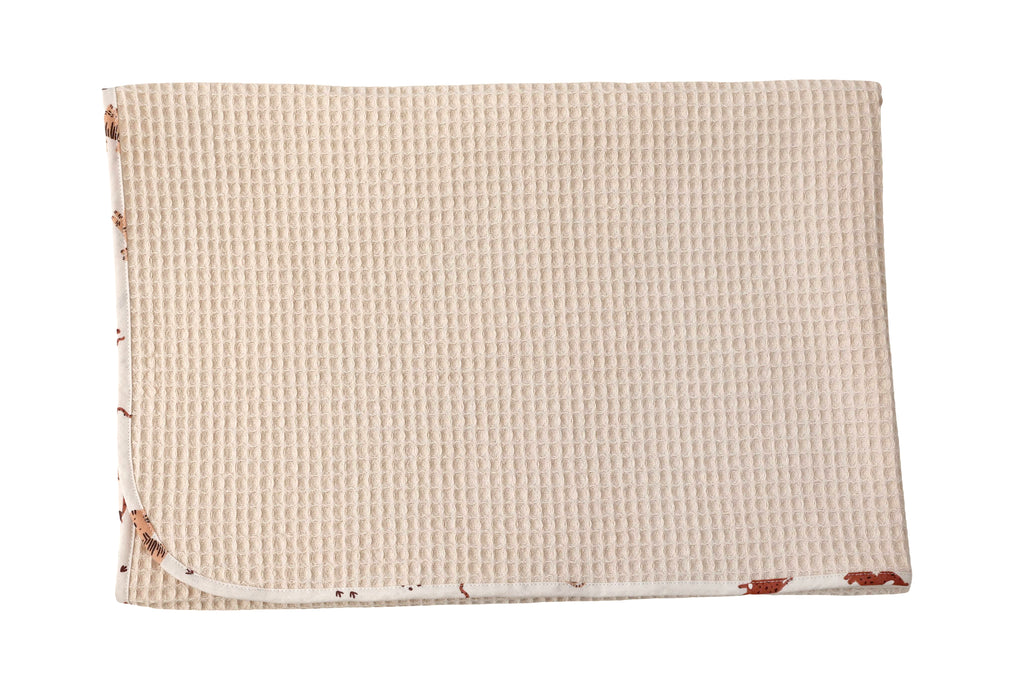 Pătură ANNES, Waffle Pique beige