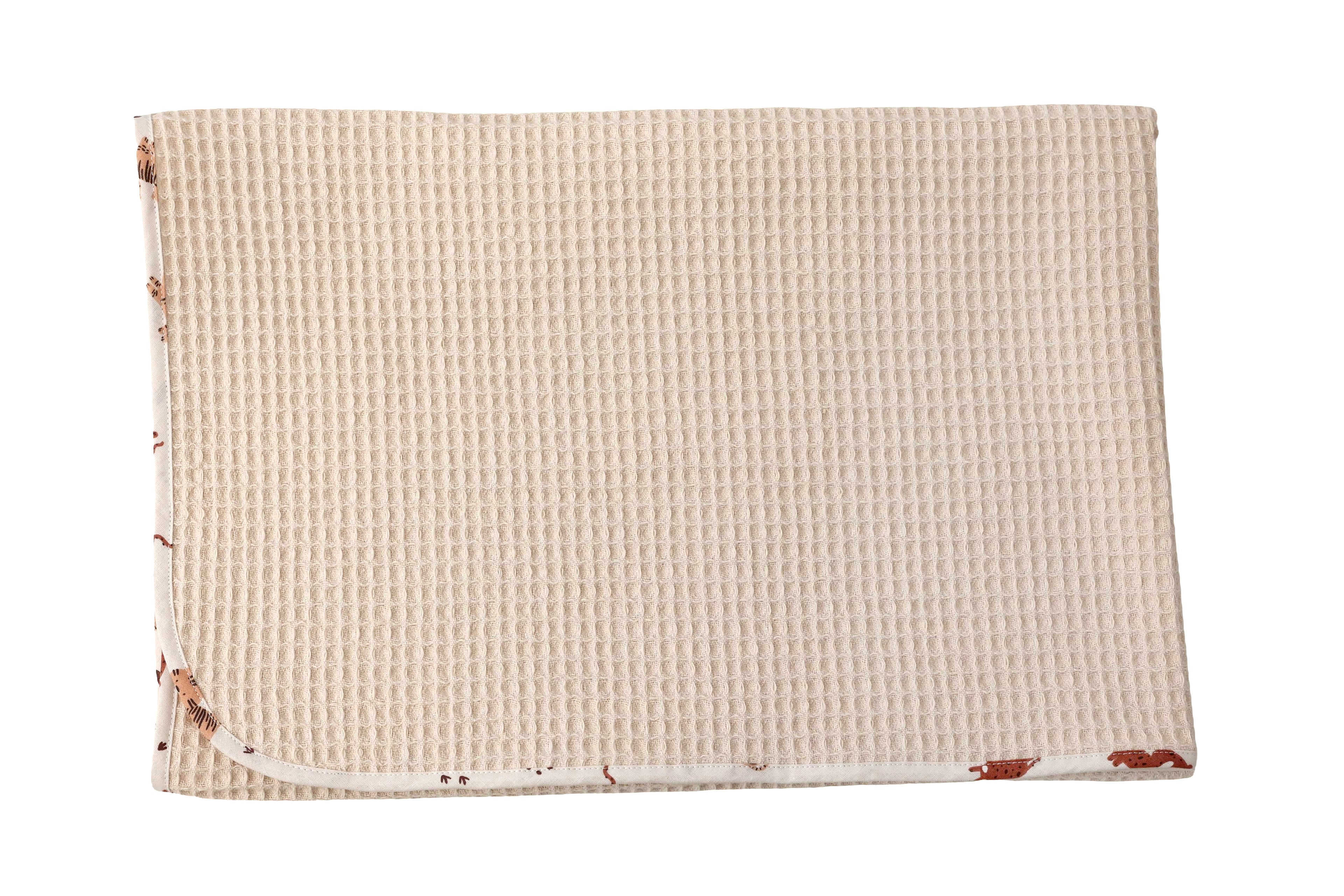 Pătură ANNES, Waffle Pique beige