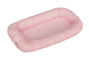 Baby Nest din bumbac organic ANNES Pink hearts
